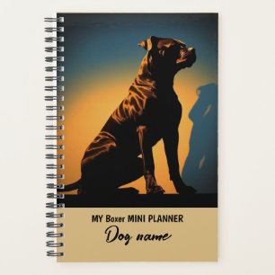 Agenda Retrato de mi Personalizado Dog Name Boxer