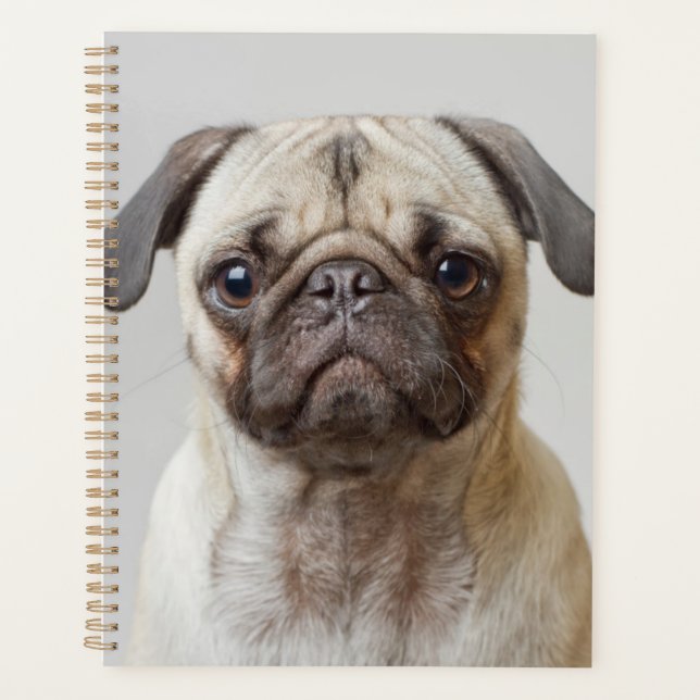 Agenda Retrato de Pug (Anverso)