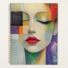 Agenda Retrato en bloque de color surrealismo 
