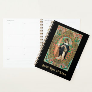 Agenda Retrato enmarcado de San Rosa de Lima (K 48)