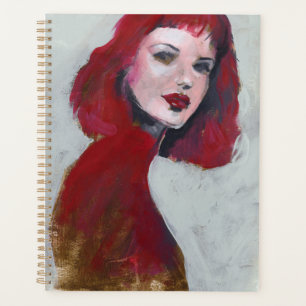 Agenda Retrato Fem - Rojo