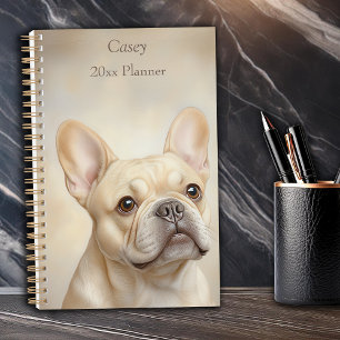Agenda Retrato personal de crema de Bulldog francés