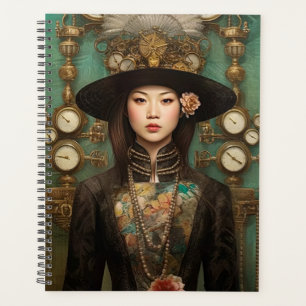 Agenda Retrato Steampunk de una dama