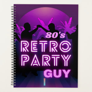 Agenda Retro 80 Disco Dance Fiesta Neon Purple Funky
