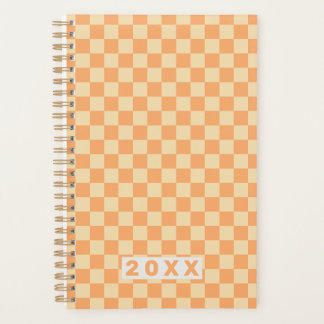 Agenda Retro Amarillo Naranja Ajedrezado 2026