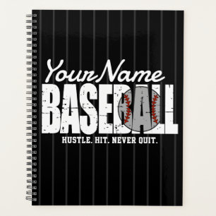 Agenda Retro Béisbol ADD NOMBRE Pinstripe Team Player
