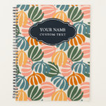 AGENDA RETRO COLORIDO ABANDONA BOTÁNICO GRUPO<br><div class="desc">La imagen digital de inspiración Groovy se presenta en una elegante paleta de tierra cálida de naranja amarillo,  rosa,  azul polvoriento y verde sobre un fondo crema. Guay y femenino y elegante,  Disponible en muchos productos. Para obtener ayuda o solicitar ayuda,  póngase en contacto conmigo en citronelladesign@gmail.com</div>