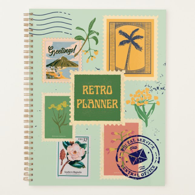 Agenda Retro de estampillas de rehenes (Anverso)