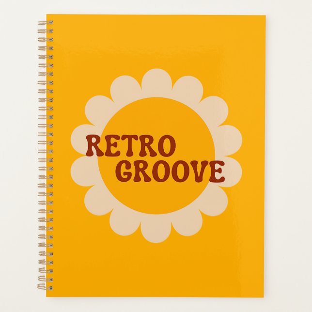 Agenda Retro Groove Planner (Anverso)