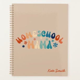 Agenda Retro Homeschool Mamá Personalizada