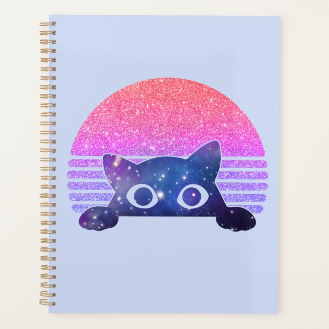 Agenda Retro Peeking Cute Cat (Anverso)