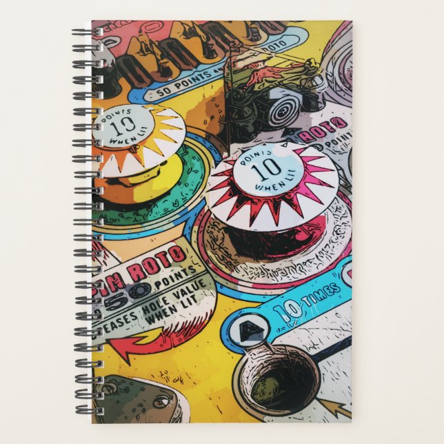 Agenda Retro Pinball Planner (Anverso)