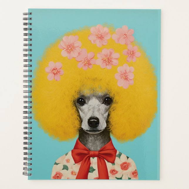 Agenda Retro Poodle Planner, Retro (Anverso)