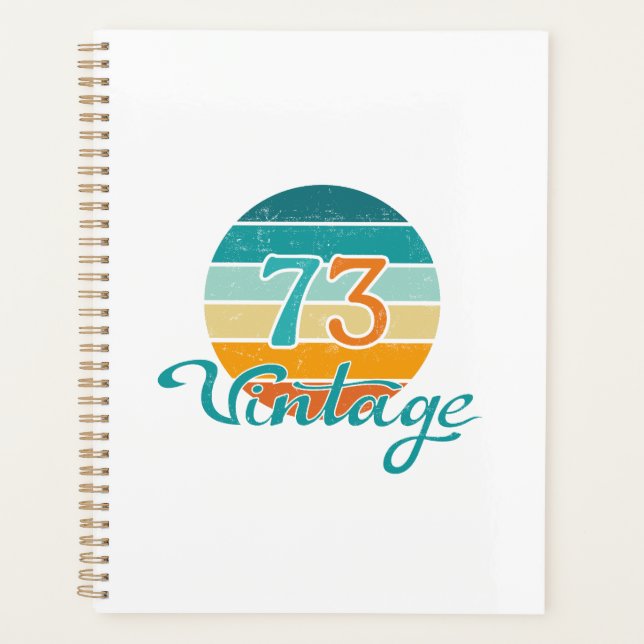 Agenda Retro Sunset 73 Vintage Distressed (Anverso)