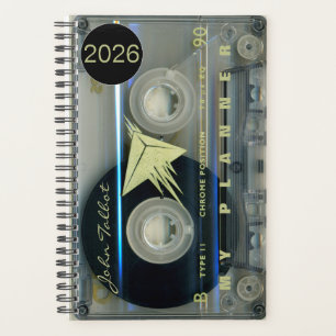 Agenda Retro T5 Audiotape Music comillas personalizadas P