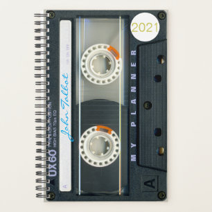 Agenda Retro T6 Audiotape Music comillas personalizadas P