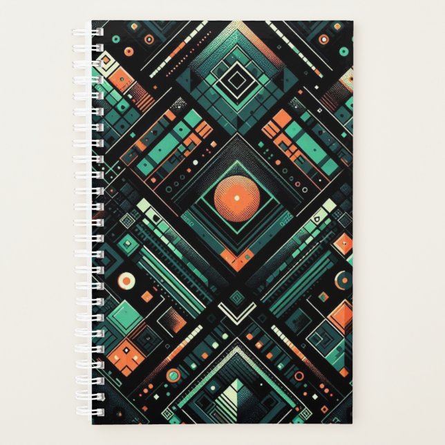 Agenda Retro Tech 3D Planner (Anverso)