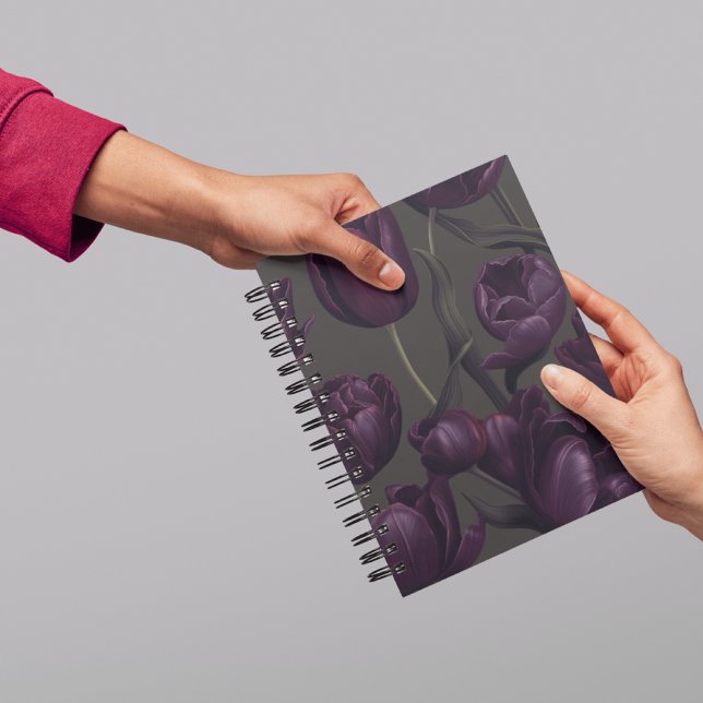 Agenda Revista floral de tulipanes morados oscuros - Mood (Subido por el creador)