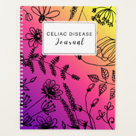 Agenda Revista mensual de enfermedad celíaca púrpura rosa