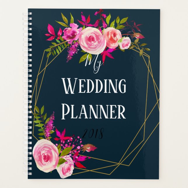 Agenda Revista organizadora de mi boda Crystal rosa (Anverso)
