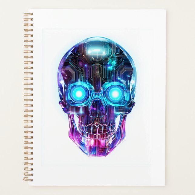 Agenda Rey de cráneos ciberpunk (Anverso)