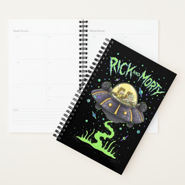 Agenda RICK AND MORTY™ | Gráfico ilustrado de vuelo espac (Demostración)