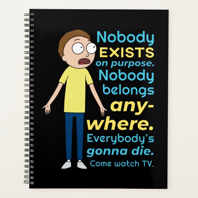 Agenda RICK AND MORTY™ | Nadie Existe A Propósito (Anverso)