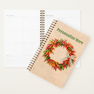Agenda Ristra Wreath del suroeste de Chile en Adobe Wall
