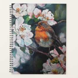 Agenda Robin con flor de cerezo