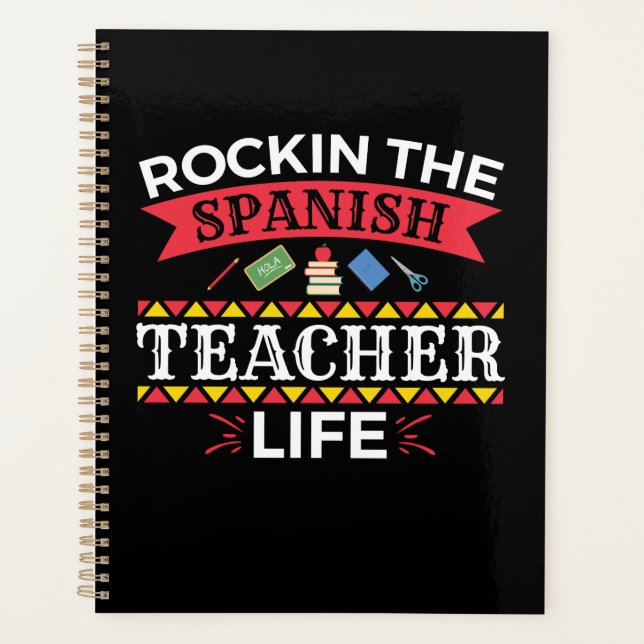 Agenda Rockin: La vida de los profesores españoles (Anverso)