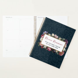 Agenda Rococo Damask y Elegante Floral Vintage Femenino