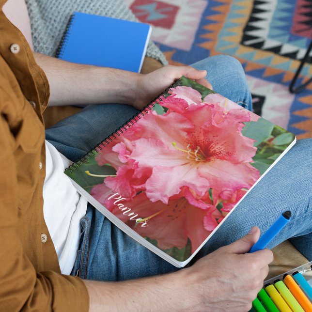 Agenda Rododendros rosados floral en flor (In Situ)