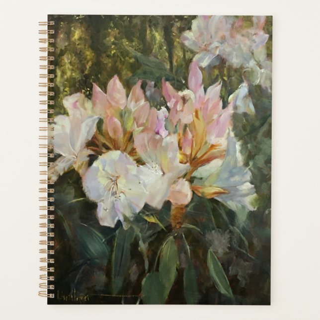 Agenda Rododendros rosados y blancos Foliage Verde Profun (Anverso)