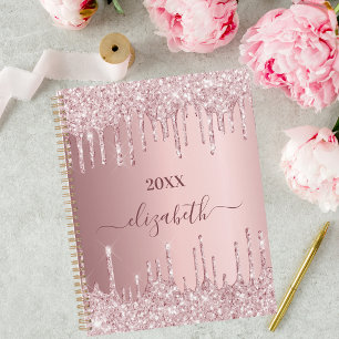 Agenda Rojizo rosa gotea nombre 2024