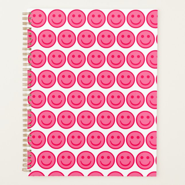 Agenda Rojo rostro feliz (Anverso)