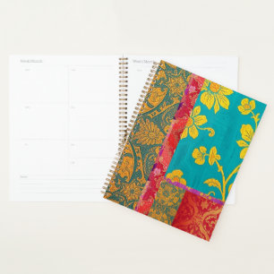 Agenda Rojo verde de color ORIENTAL - portátil, planifica