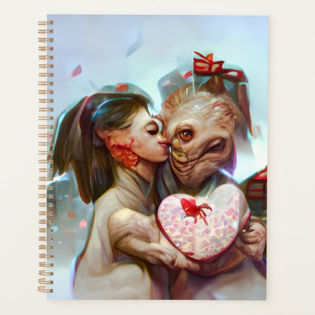 Agenda Romance Alienígena Caprichoso (Anverso)