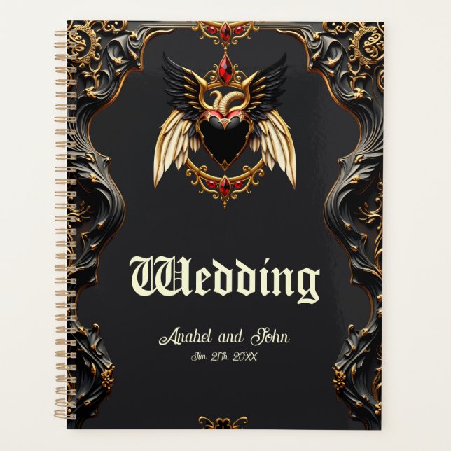 Agenda Romance gótico, en las sombras del amor (Anverso)