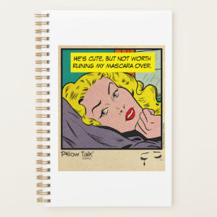 Agenda Romance Retro Vintage Cómic: Diseño de Charla en l