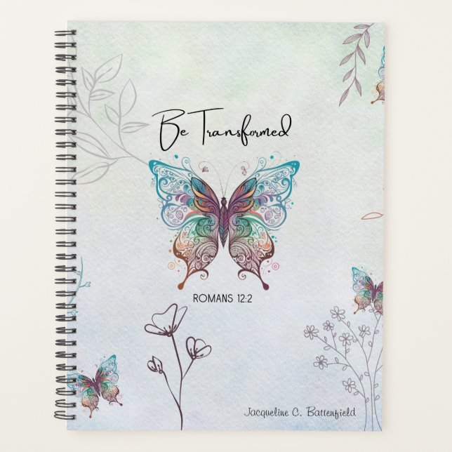 Agenda Romans 12:2 Be Transformed Weekly/Monthly Planner (Anverso)