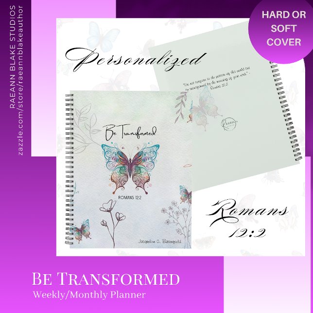 Agenda Romans 12:2 Be Transformed Weekly/Monthly Planner (Subido por el creador)