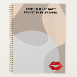Agenda Romantic chic luxe red lips