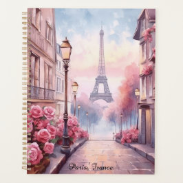 Agenda Romantic Paris France – Eiffel Tower Floral
