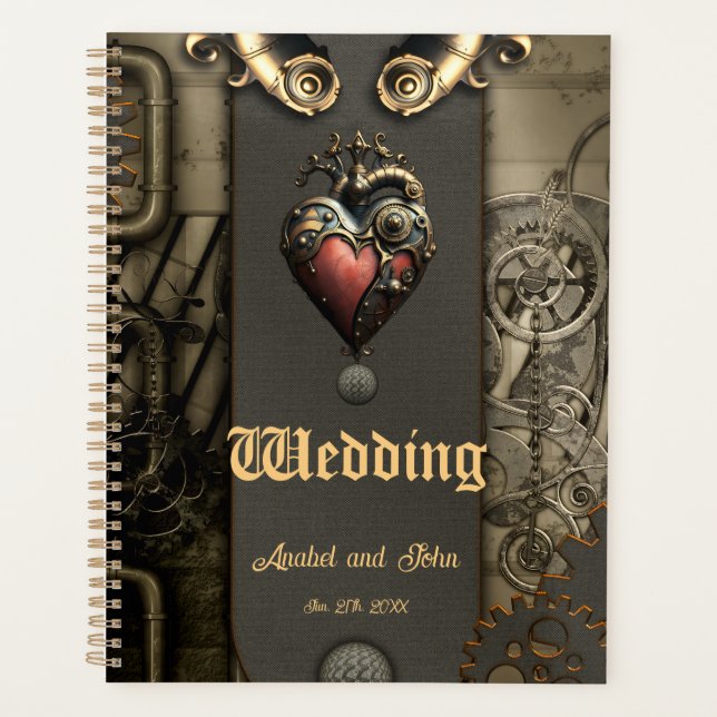 Agenda Romanticismo en las ruedas y tubos del alma de vap (Anverso)