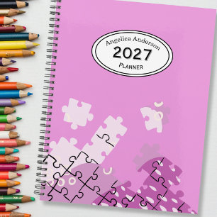 Agenda Rompecabezas de Año con Nombre Personalizado Plani