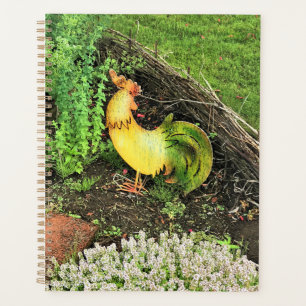 Agenda Rooster amarillo y verde
