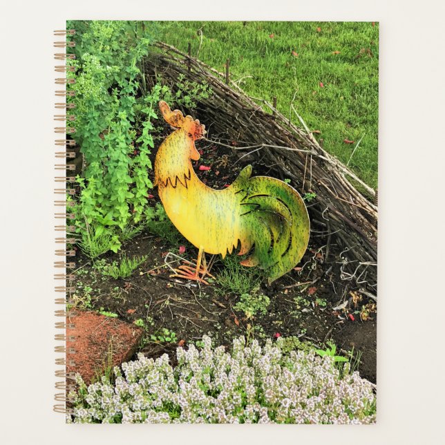 Agenda Rooster amarillo y verde (Anverso)