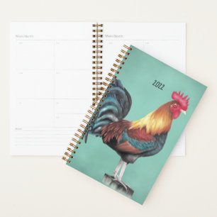 Agenda Rooster de acuarela