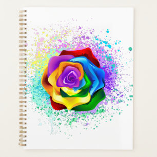Agenda Rosa arcoiris colorido