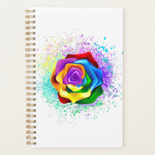 Agenda Rosa arcoiris colorido